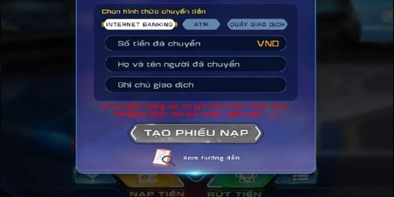 Các phương thức rút tiền Win79